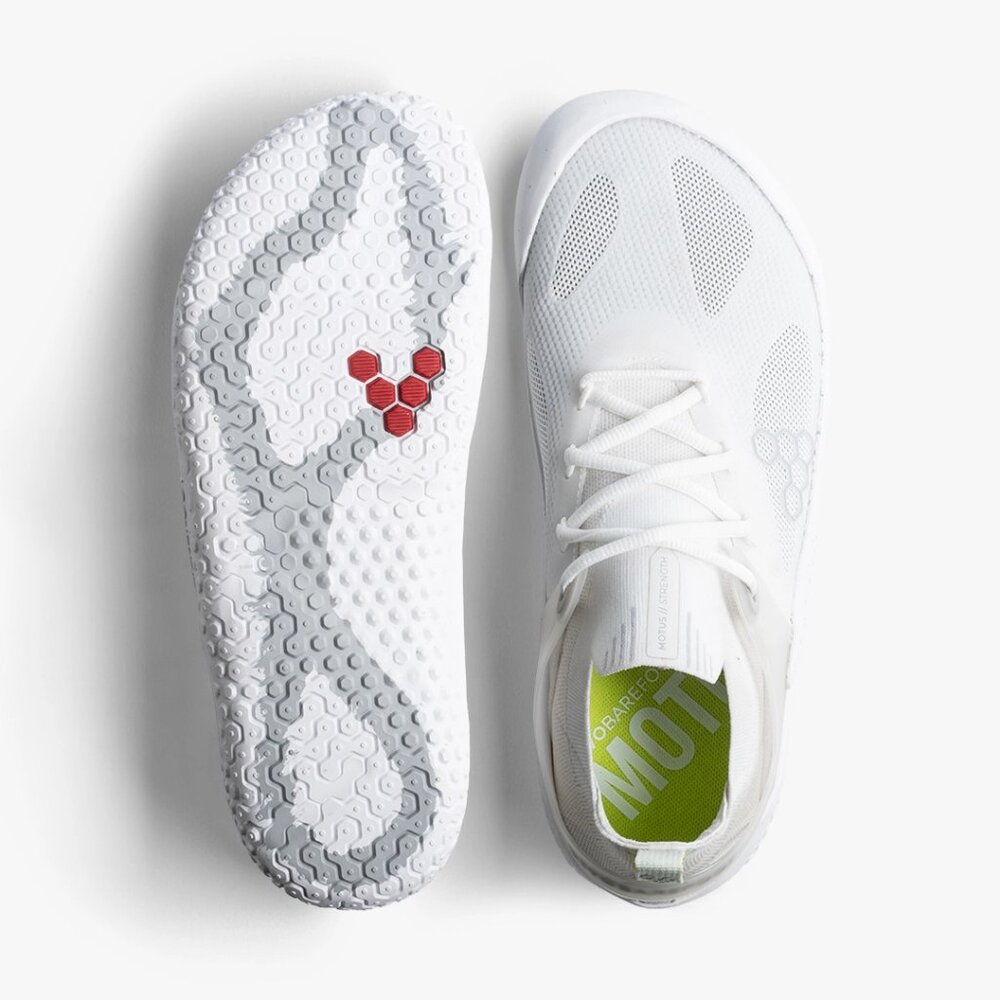 Vivobarefoot Motus Strength Womens in Bright White-Grey - Picture 7 of 13